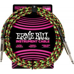 Ernie Ball Câbles instrument gaine tissée jack/jack 3m Good Vibration - Vue 1